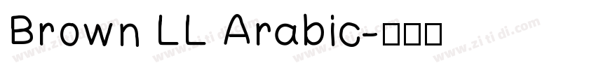Brown LL Arabic字体转换